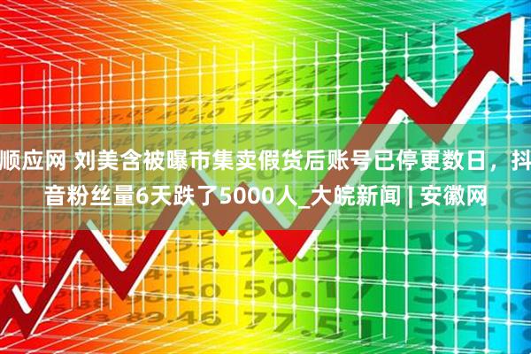 顺应网 刘美含被曝市集卖假货后账号已停更数日，抖音粉丝量6天跌了5000人_大皖新闻 | 安徽网