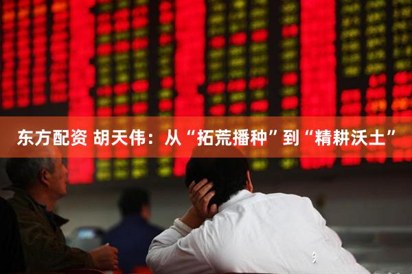 东方配资 胡天伟：从“拓荒播种”到“精耕沃土”